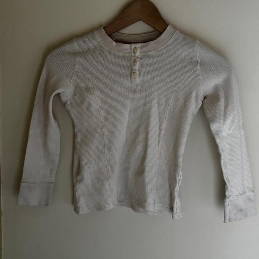 Llbean white long sleeve thermal